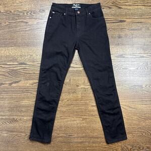 Bull-it Motorcycle Riding Jeans Womens 12 S Black High Rise Tapered Lined CE AA